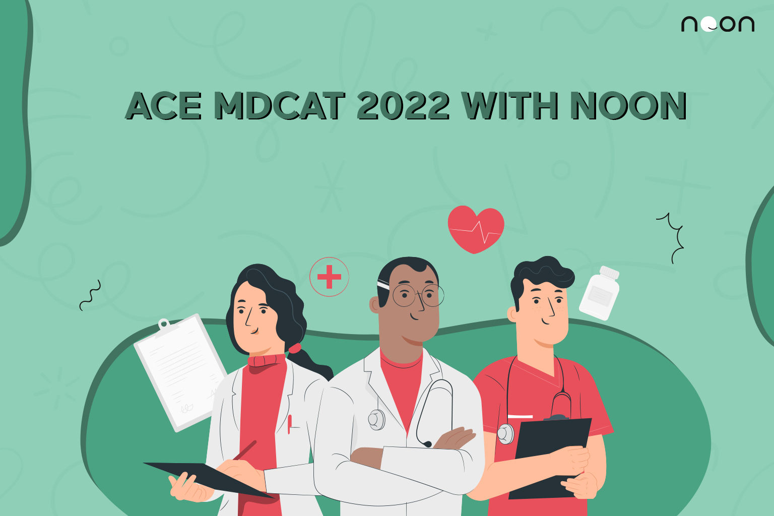 Ace MDCAT with noon