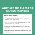 naming variables
