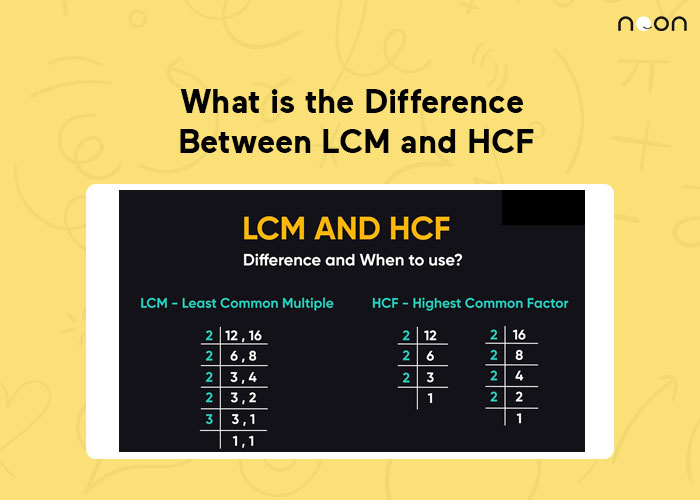 Difference Between LCM and HCF