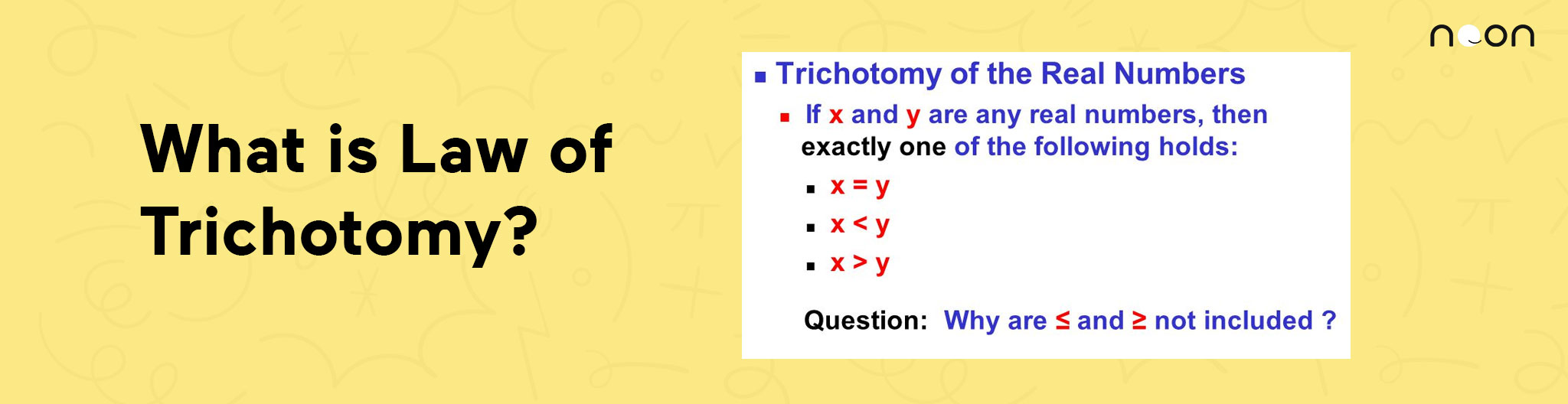 Law of Trichotomy
