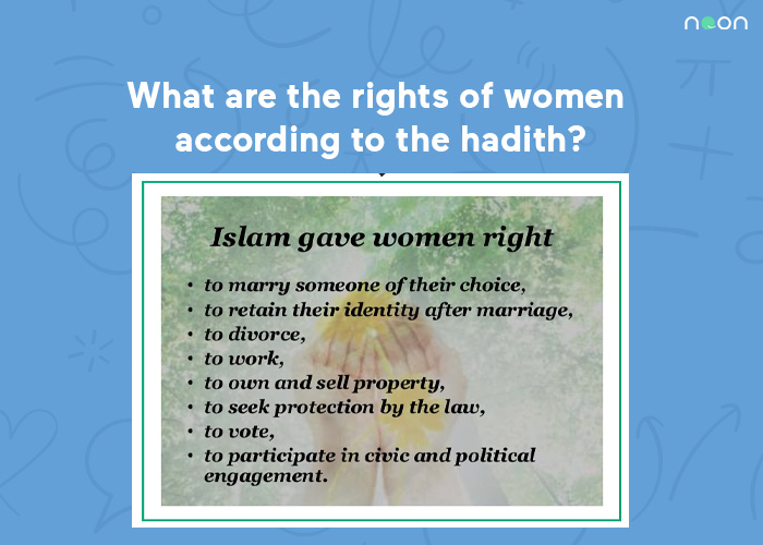 What are the rights of women according to the hadith