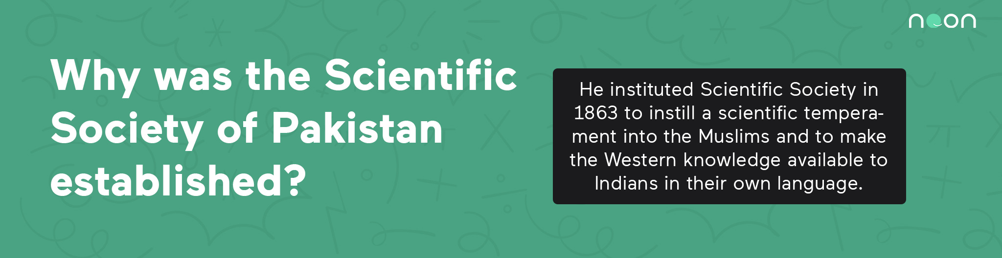 Why was the Scientific Society of Pakistan established
