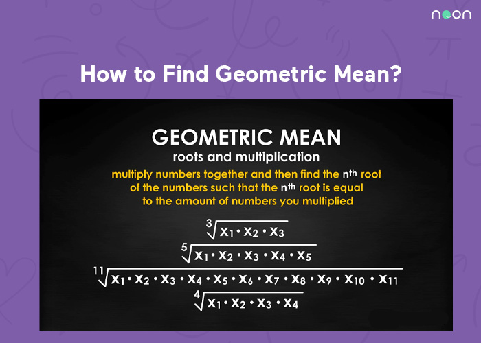 how to find geometric mean