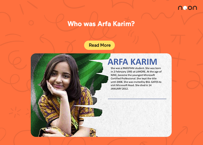 Who was Arfa Karim