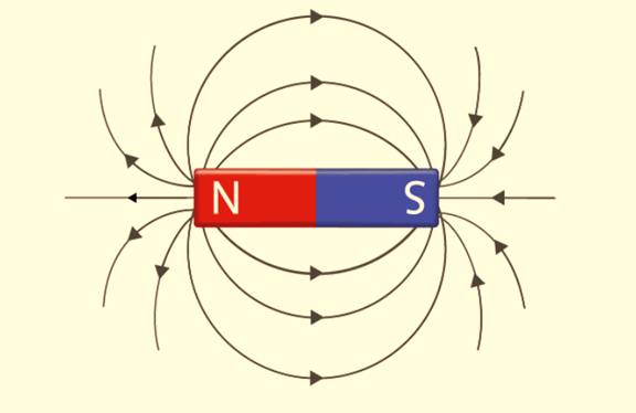 Landskab Nybegynder kasket Draw a diagram to show the magnetic field lines around a bar magnet. -  India Site