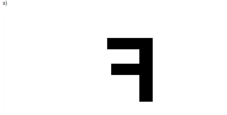 The letter F is placed in front of a plane mirror:a) How would its ...